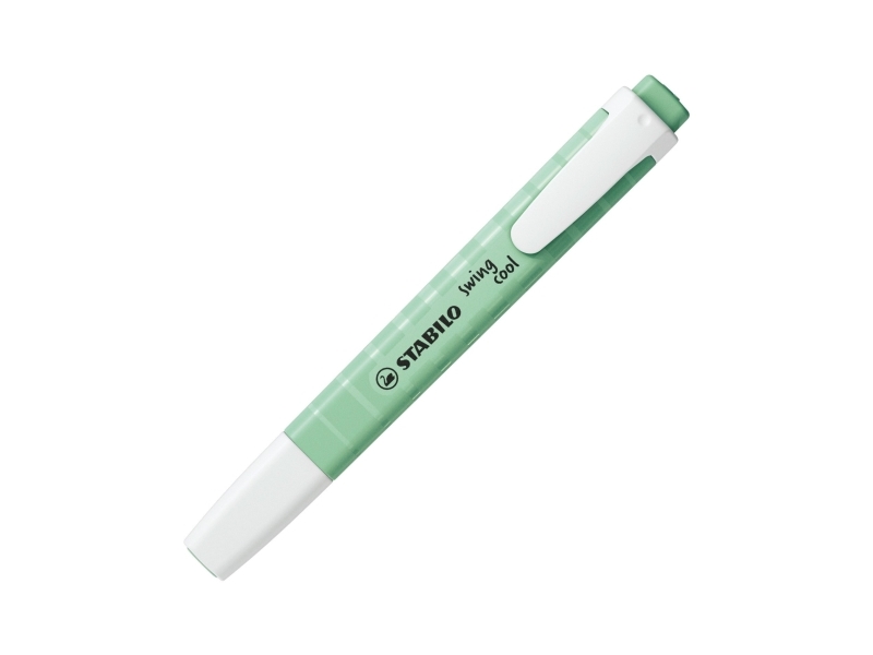 STABILO swing cool Pastel, 1 stk, Mint, Mejselspids, Mintfarve, Hvid, Rund, 1 mm