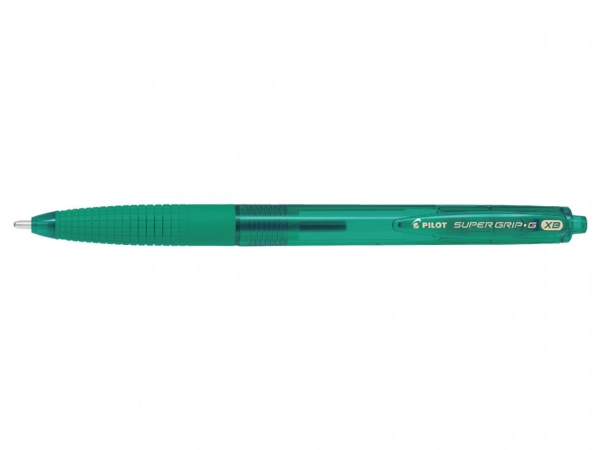 Pilot Super Grip G Retractable, Genopfyldelig, Grøn
