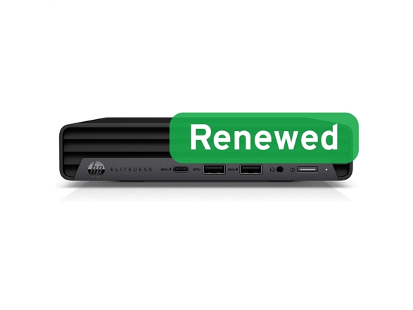 Hp Renewed Grade B | Elitedesk 805 G6 Desktop Mini | Amd Ryzen 5 Pro | 2400Ge | 16 Gb | Ssd | 512 Gb | Amd Radeon Graphics | Windows 11 Pro