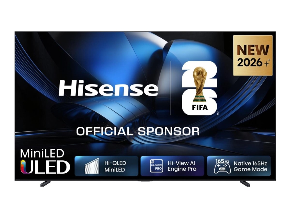 Hisense 100U7se, 2,54 M (100"), 3840 X 2160 Pixel, Uled, Smart-Tv, Wlan, Schwarz, Grau