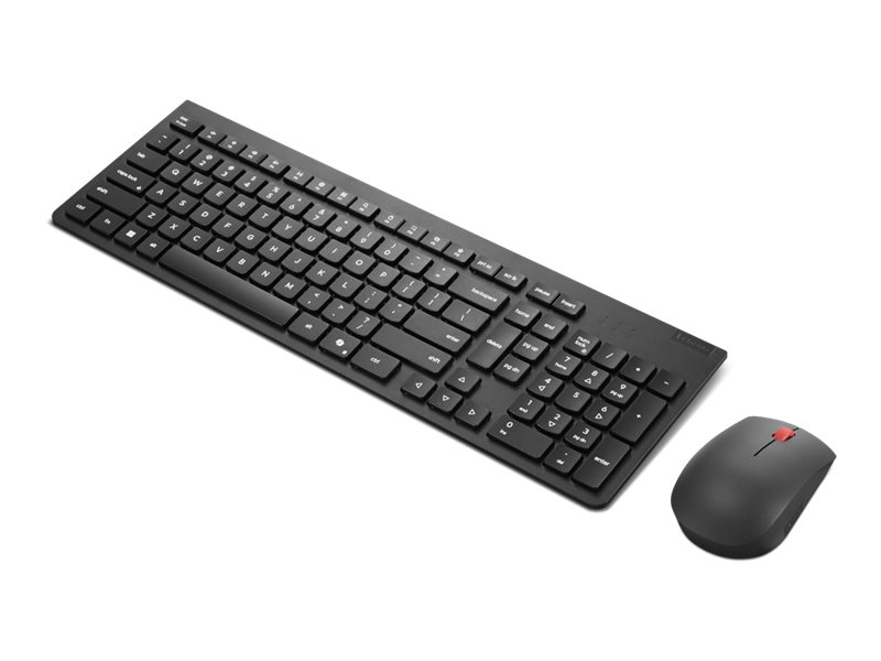 LENOVO ESSENTIAL WIRELESS COMBO GEN 2 - ENSEMBLE CLAVIER ET SOURIS - SANS FIL - 2.4 GHZ - AZERTY - FRANÇAIS - NOIR - BOÎTIER MARRON - CRU