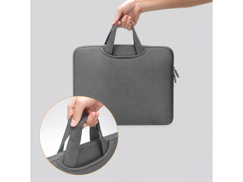 Wozinsky Wnt-13G 13-14&Quot Laptop Bag With Retractable Neoprene Handle - Gray