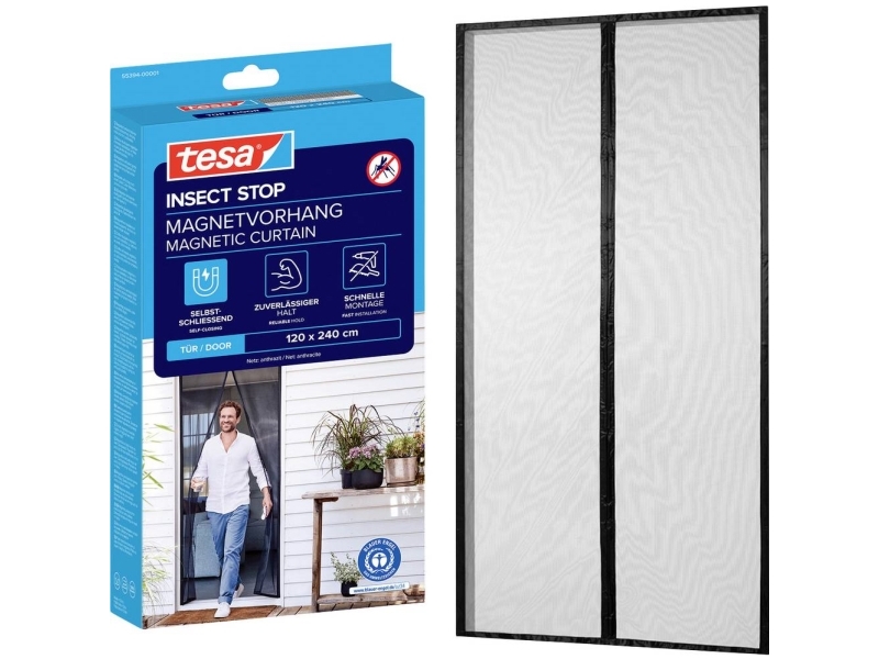Magnetic Door Curtain Against Insects Tesa, 240 X 120 Cm