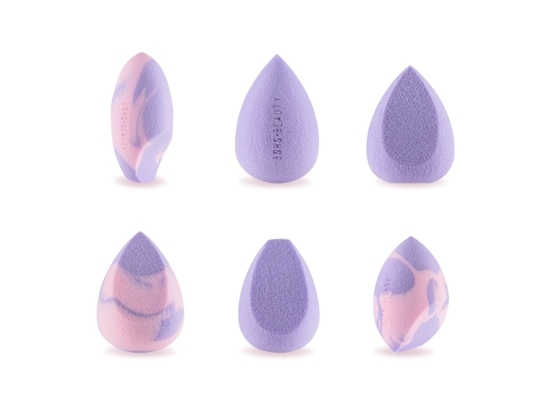 Boho Set Of 6 Makeup Sponges Lilac Rose