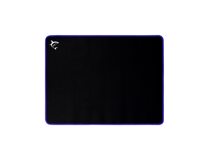 White Shark Blue Knight, Schwarz, Blau, Monochromatisch, Gummi, Textil, Anti-Rutsch-Basis, Gaming-Mauspad