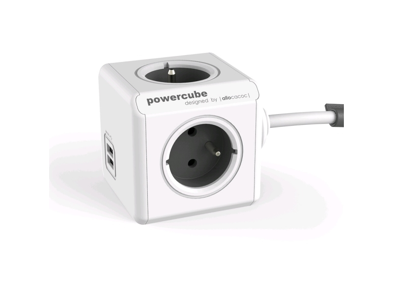 Allocacoc Powercube Extended Usb E(Fr), 3M, 3 M, 4 Ac-Ausgänge, Typ E, Ce, Kema, Rohs, 16 A, 230 V