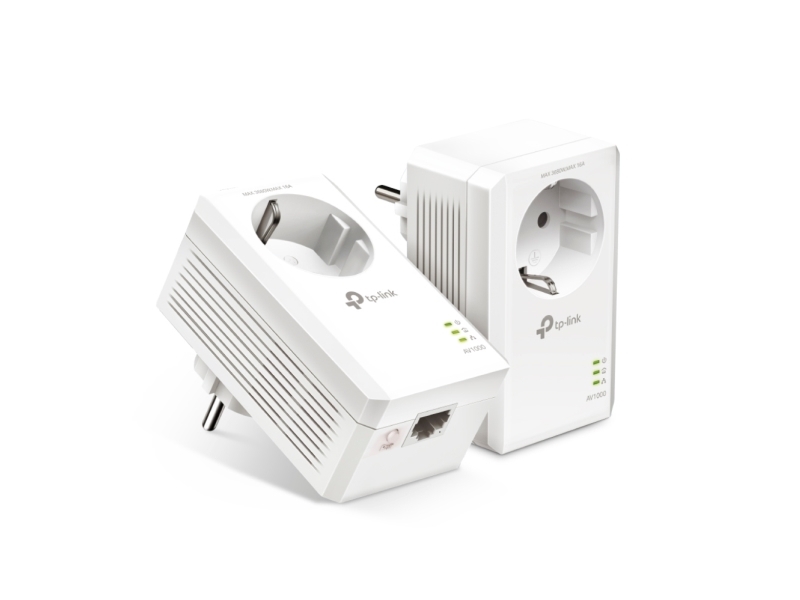 TP-Link TL-PA7019P KIT, 1000 Mbit/s, IEEE 1901, IEEE 802.3, IEEE 802.3ab, IEEE 802.3u, Type E / F, Gigabit Ethernet, 10,100,1000 Mbit/s, HomePlug AV2