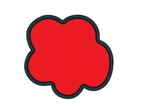 Etikett 48X45 Mm Großrolle Dt Rot/Schwarz Permanentkleber Für Bedruckung, 1000 Stk/Rolle
