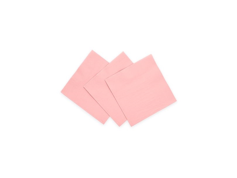 Rosa Servietten, 20 Stück