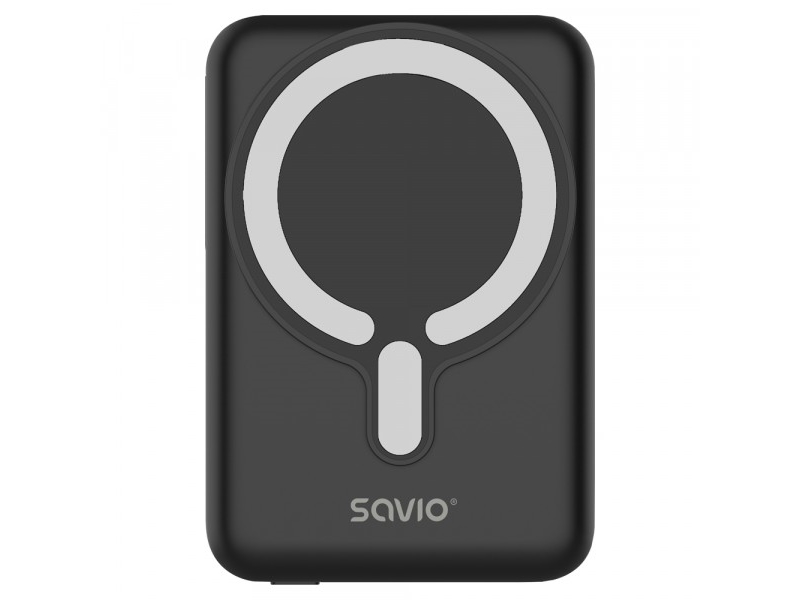 Savio Ba-12, 10.000 Mah, Lithium-Polymer (Lipo), Kabelloses Laden, 20 W, Schwarz