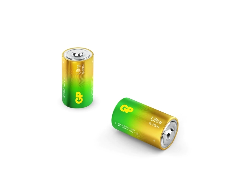 D-batteri GP Ultra Alkaline Mangan 1,5 V 2 stk billede