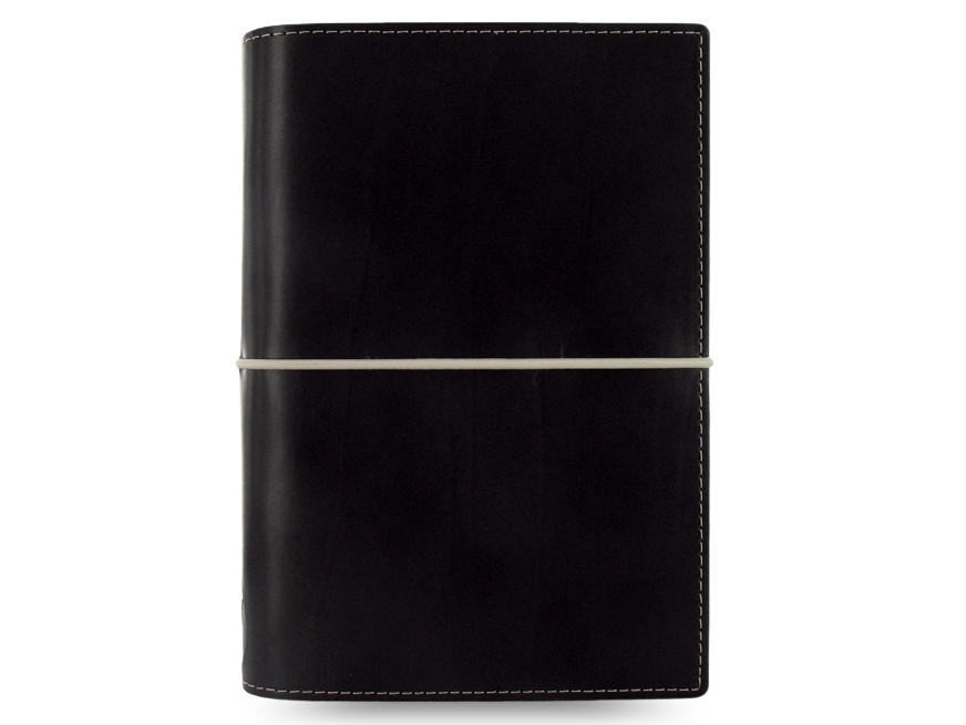 Filofax Domino Personal, Kunstleder, Wildleder, Schwarz, 5 Taschen, 133 Mm, 35 Mm, 190 Mm