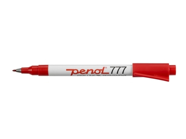 Marker Penol 777 rød - (20 stk./pakke)