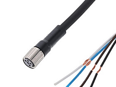 Sensorkabel, M8 lige stik, - 5 m, XS3F-M8PUR4S5M