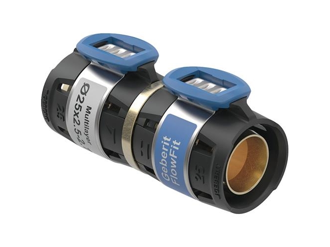 Overgang Flowfit ø25x3,5mm sort