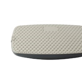 Balanceplade, Steppie inklusive Soft Top, HxBxL: 5 x 33 x 59 cm, grå