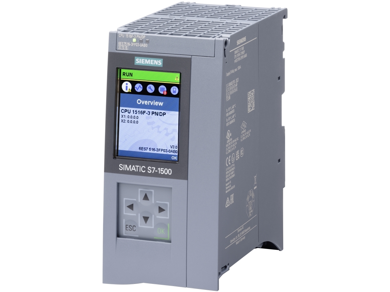CPU 1516F-3 PN/DP, 3MB Prog, 7,5MB Data