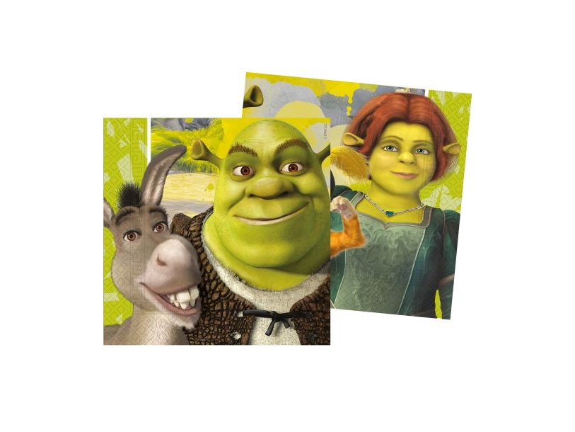 Shrek-Servietten, 20 Stück