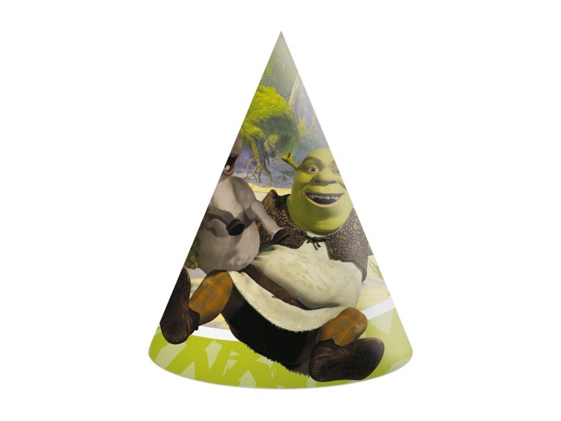 Shrek-Partyhüte, 6 Stück