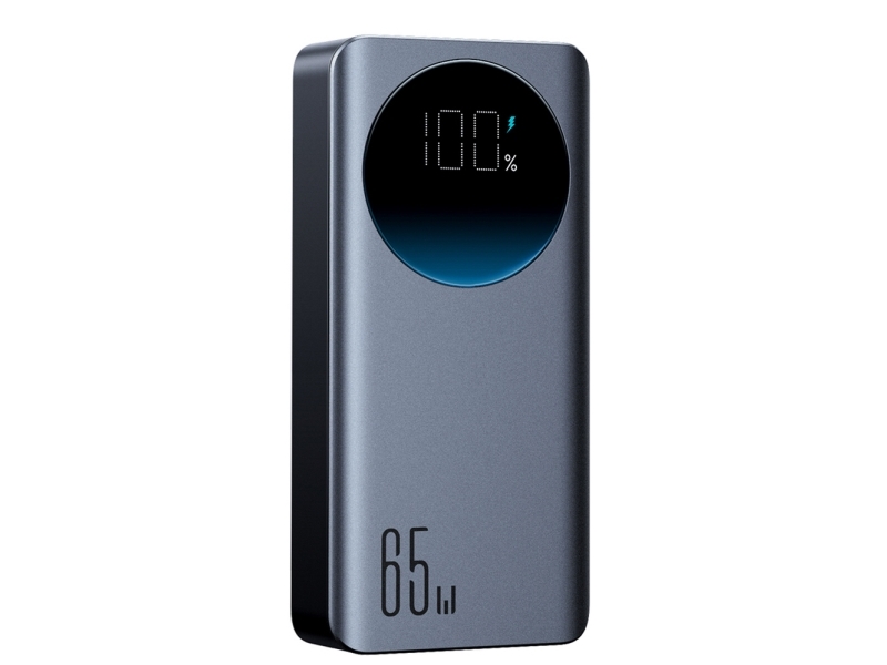 Joyroom Jr-Pbf05 Pro 30000Mah 65W Powerbank With Digital Ekranas 2X Usb-C 1X Usb-A - Juodas