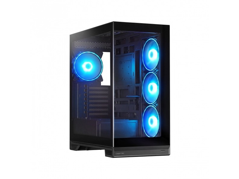Chieftec Pc-Gehäuse Gx-30B-Op Vista Max, Midi Tower, Pc, Schwarz, Atx, Mini-Itx, Micro Atx, Gaming, Multi