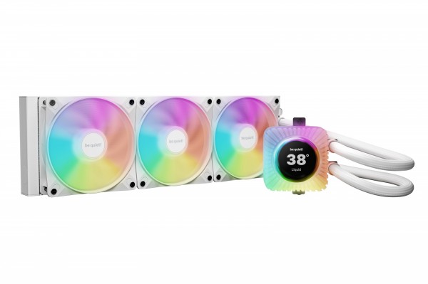 Be Quiet! Light Loop Io Lcd 360 Mm Weiß, All-In-One-Flüssigkeitskühler, 12 Cm, 105,1 M³/H, Weiß