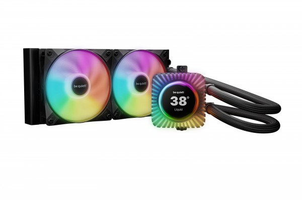 Be Quiet! Light Loop Io Lcd 240 Mm Schwarz, All-In-One-Flüssigkeitskühler, 12 Cm, 105,1 M³/H, Schwarz