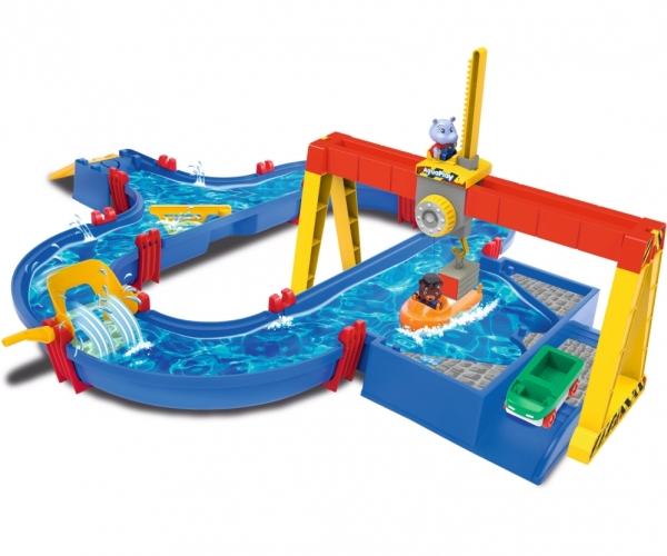 Aquaplay ContainerPort, Vandvejskanalsystem, 3 År, Blå, Flerfarvet