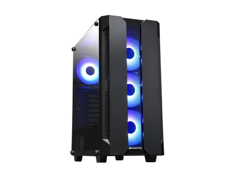 Chieftec Gs-01B-Op, Tower, Pc, Schwarz, Atx, Micro Atx, Mini-Itx, Spcc, Gehärtetes Glas, Gaming