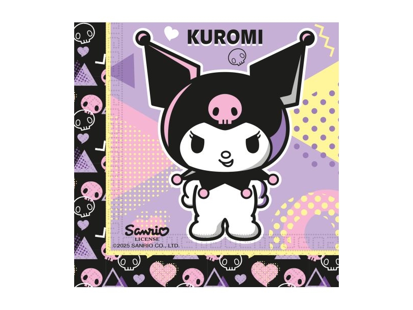 Kuromi-Servietten, 20 Stück