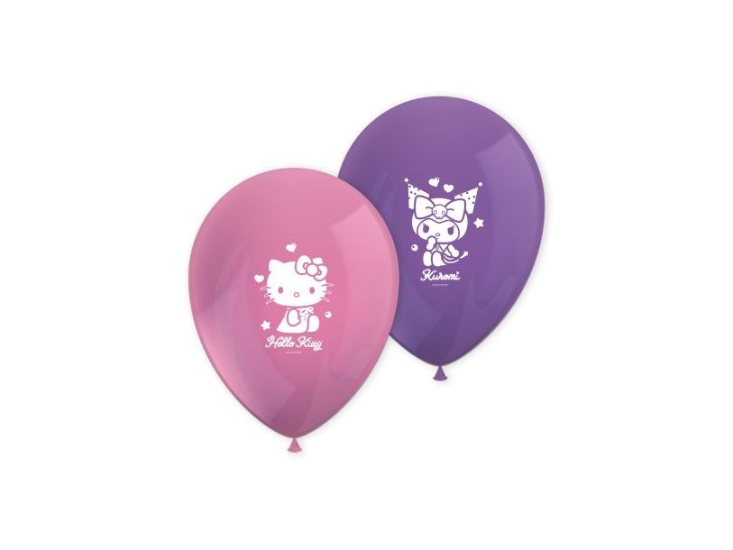 Hello Kitty Kuromi-Luftballons, 8 Stück