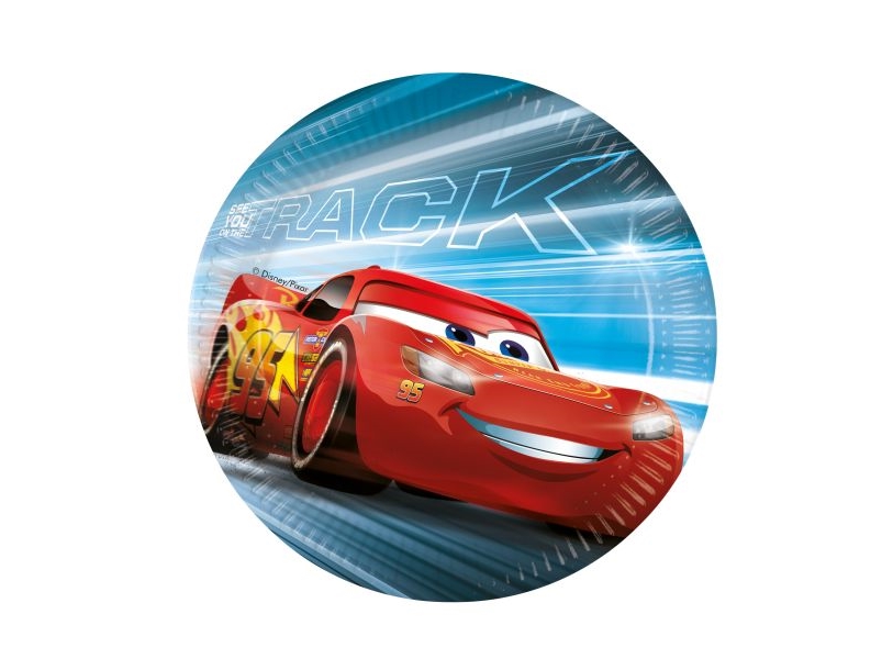 Cars Racerløb Paptallerkner 23 Cm, 8 Stk