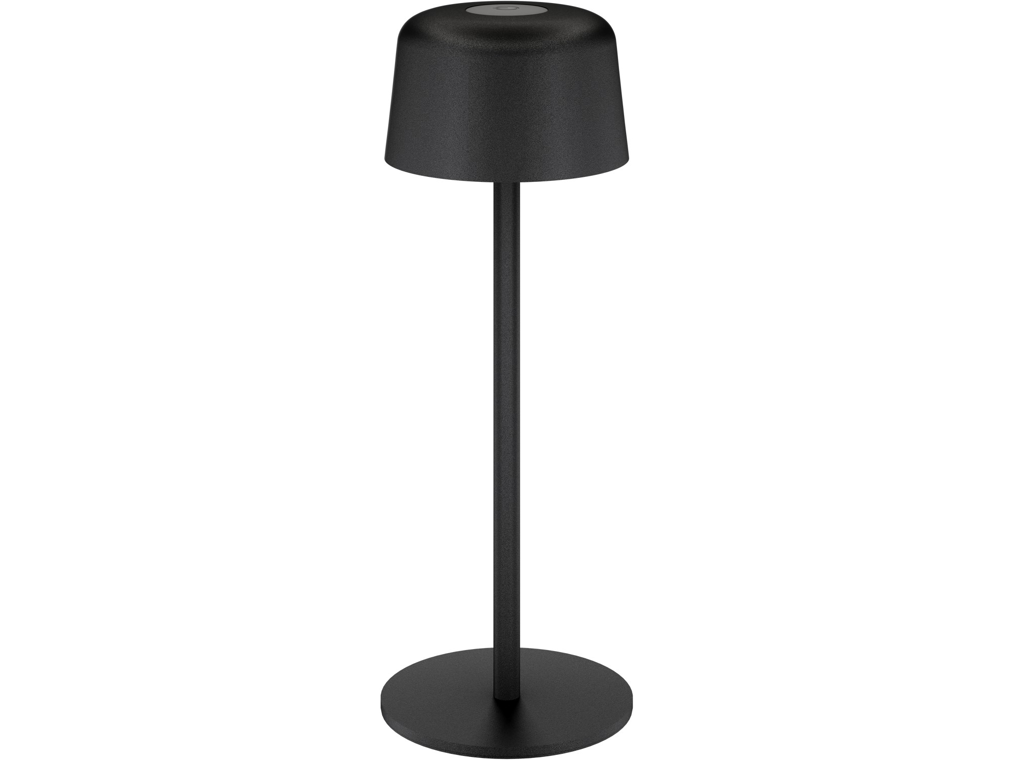 Trådlös LED-bordslampa, storlek S, 25 cm, svart