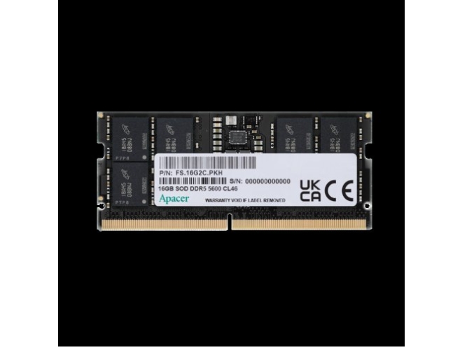 Apacer 16Gb 5600Mhz Ddr5 Sodimm Ram Memory Module