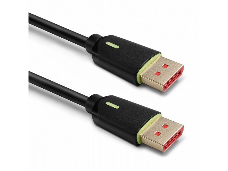 Qoltec Displayport-Kabel (M/M) V2.1 | 80G | 0,5 M