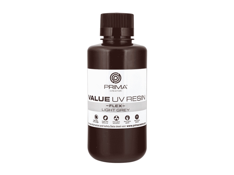 Primacreator Value Flex Uv-Harz, 500 Ml, Hellgrau