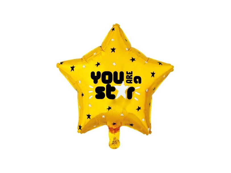 Guld Stjerne Folieballon, You Are A Star
