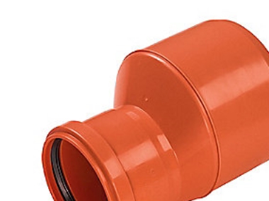 PP-reduktion 200-160mm SN12 - Indstiksdybde 117 mm. Wavin.