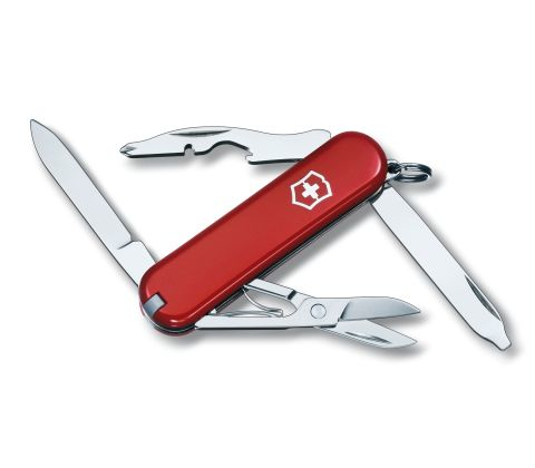 Victorinox Rambler, Slip Joint Knife, Kniv Med Flere Værktøjer, Clip Point, Rustfrit Stål, Syntetisk Abs, Rød