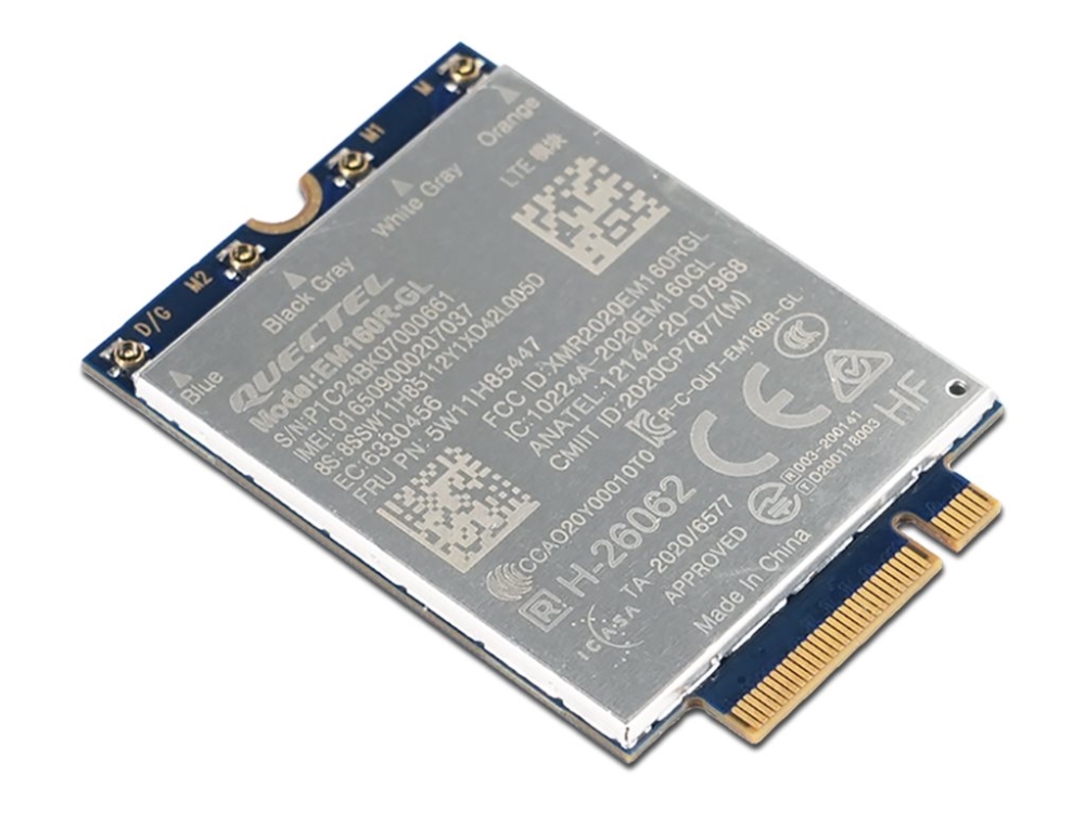 Quectel Em160r-Gl - Trådløs Mobilmodem - 4G Lte Advanced - M.2 Card - For P/N: 21Kdsc4100, 21Nx009uix
