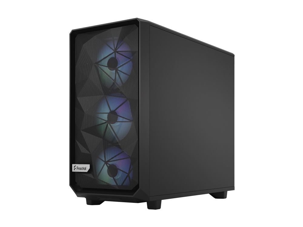Fractal Design Meshify 2 Lite, Pc, Schwarz, Atx, Eatx, Micro Atx, Mini-Itx, Stahl, Gehärtetes Glas, Multi, Taschenlüfter