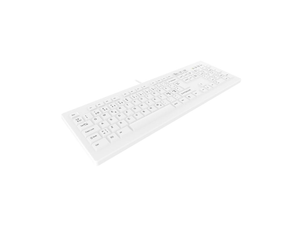 Contour Active Key Medicalkey Classicclean Ak-C8100 – Tastatur – Medizinisches, Hygienisches Design – Full-Size – Usb – Nordische Tastenbelegung – We