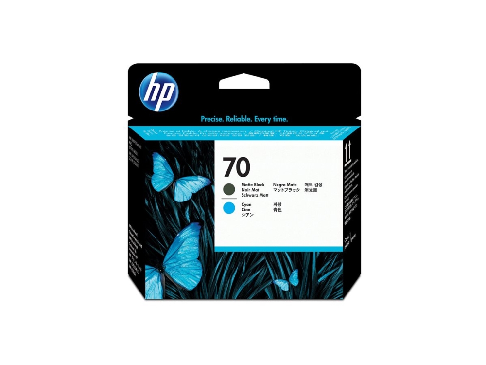 Hp 70 Mattschwarz/Cyan Designjet Druckkopf, Hp Designjet Z2100 Photo Printer Hp Designjet Z5200 Postscript Printer Photosmart Pro B9180..., Tintenstr