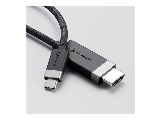 Alogic Fusion - Adapterkabel - Usb-C Han Til Hdmi Han - 2 M - Space Grey - 4K60 Hz Support