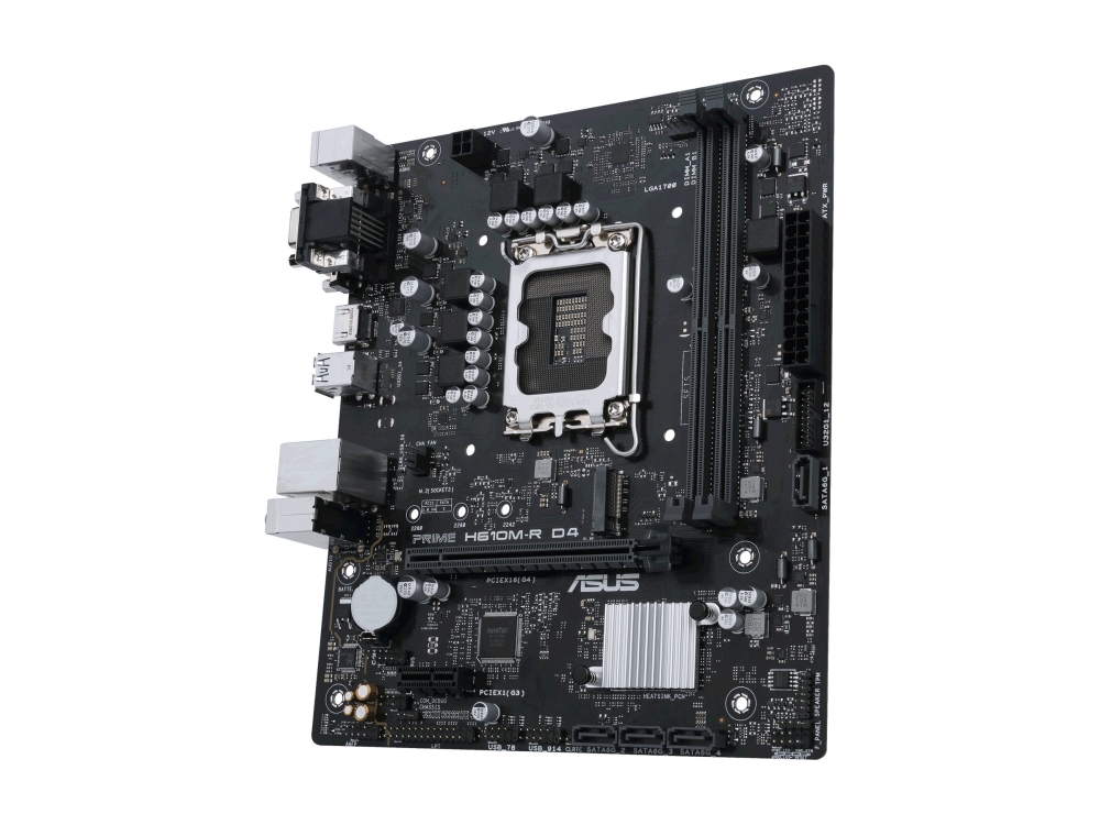 Asus Prime H610m-R D4 - Motherboard - Micro-Atx - Lga1700 Sockel - H610 Chipsatz - Usb 3.2 Gen 1 - Gigabit Lan - Onboard-Grafik (Cpu Erforderlich) -