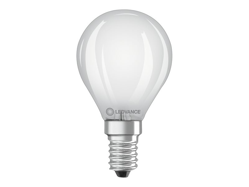 LEDVANCE PERFOMANCE - LED-filament-lyspære - form: P25 - matteret finish - E14 - 1.8 W (tilsvarende 25 W) - klasse D - varmt hvidt lys - 2700 K
