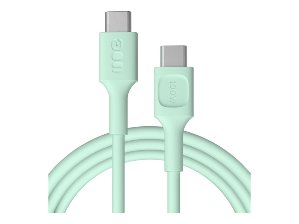 Usb-C Kabel 2M 100W Greencell Powerflex Schnellladung Pd Mintgrün