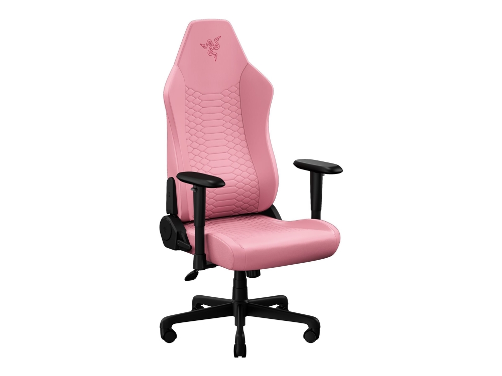 Razer Iskur V2 X Newgen Gaming-Stuhl, Lordosenstütze, Cooltouch-Polster, 152° Neigung - Quartz Pink (Rz38-05311000-R3g1)