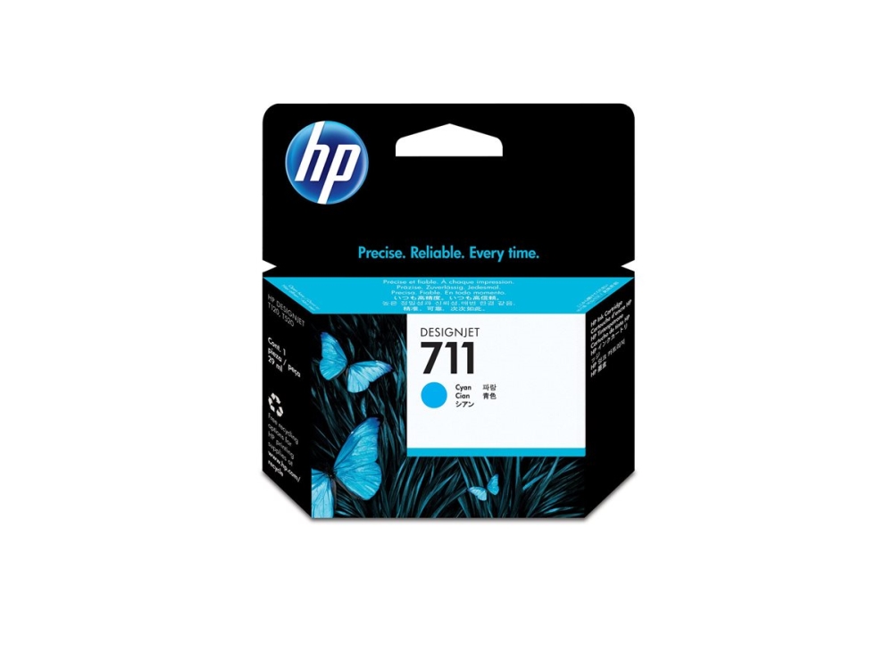 Hp 711 Cyan Designjet Tintenpatrone, 29 Ml, Hp Designjet T120 Und Hp Designjet T520 Eprinter-Serie, Thermal Inkjet, Cyan, Cz130a, Singapur, Malaysia,