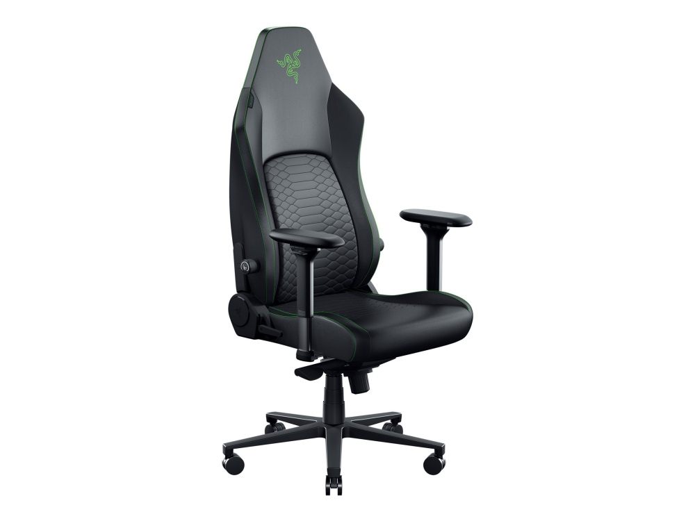 Razer Iskur - Stol - ergonomisk - lænestol - armstøtter - T-formet - drejeled - sort, grøn